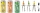 Compas mic, reglare rapida, fluo in cutie, 3 buc, Arda