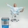 Distrugator documente automat Leitz OptiMax Office, P5, micro-cut, 300 coli, cos 25L alb-gri