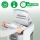 Distrugator documente automat Leitz OptiMax Office, P5, micro-cut, 300 coli, cos 25L alb-gri