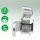 Distrugator documente automat Leitz OptiMax Home Office, P5, micro-cut, 150 coli, cos 15L, alb-gri