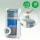 Distrugator documente automat Leitz OptiMax Office Pro, P5, Micro-cut, 600 coli, cos 50L, alb-gri