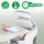 Distrugator documente automat Leitz OptiMax Small Office, P4, cross-cut, 200 coli, cos 21L, alb-gri