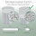 Distrugator documente automat Leitz OptiMax Small Office, P4, cross-cut, 200 coli, cos 21L, alb-gri