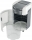 Distrugator documente automat Leitz OptiMax Small Office, P4, cross-cut, 200 coli, cos 21L, alb-gri