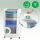 Distrugator documente automat Leitz OptiMax Office, P4, cross-cut, 300 coli, cos 25L alb-gri