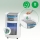 Distrugator documente automat Leitz OptiMax Small Office, P5, micro-cut, 200 coli, cos 21L, alb-gri