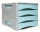 Dulap din plastic, 4 sertare, mod. 15, culoare albastru pastel, keep colour, Arda
