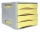 Dulap din plastic, 4 sertare, mod. 15, culoare galben pastel, keep colour, Arda