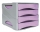 Dulap din plastic, 4 sertare, mod. 15, culoare lila pastel, keep colour, Arda