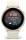 Ceas Garmin vívoactive 6 display AMOLED, dimensiune afisaj 30.4 mm, rezolutie afisaj  390 x 390 pixeli, memorie 8GB, autonomie până la 11 zile (5 zile cu afişajul permanent pornit), rezistanta la apa pana la 5 ATM, greutate: 23g, ramă Lunar Gold cu curea Bone, carcasă Light Sand şi curea din silicon