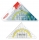 Echer geometric 45°, plastic, 25cm, maner fix universal, Arda