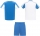 Echipament sportiv copii Juve, Unisex, alb-albastru, Roly