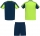 Echipament sportiv copii Juve, Unisex, verde fluorescent-bleumarin, Roly