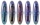 Display stilou retractabil Writech, penita M, 43 buc/set + set de 5 patroane cerneala albastru cristal