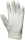 Manusi din bumbac Eurolite, albe, cusute, minibuline din PVC PE P