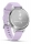 Ceas Garmin Lily 2 Active, display AMOLED, dimensiune afisaj 25,4 mm x 21,3 mm, rezolutie afisaj 240 x 201 pixeli, memorie 8GB, autonomie pana la 9 zile, rezistanta la apa pana la 5 ATM, greutate: 24,4g, ramă Argintiu, şi curea Purple Jasmine din silicon