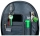 Ghiozdan St.Right, 4 compartimente, ergonomic, impermeabil, Game Over