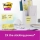 Notite adezive Post-It Super Sticky, tip cub galben Canary, 76 x 76 mm, 270 file/buc, 3M