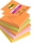Notite adezive Z-Notes, Post-It Super Sticky, Boost Colour, 76 x 76 mm, 90 file/buc, 5 buc/set, 3M