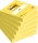 Notite adezive Post-It, galben neon, 76 x 76 mm, 100 file/buc, 6 buc/set, 3M