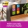 Notite adezive Post-It Super Sticky, Boost Colour, 76 x 76 mm, 90 file/buc, 5 buc/set, 3M