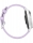 Ceas Garmin Lily 2 Active, display AMOLED, dimensiune afisaj 25,4 mm x 21,3 mm, rezolutie afisaj 240 x 201 pixeli, memorie 8GB, autonomie pana la 9 zile, rezistanta la apa pana la 5 ATM, greutate: 24,4g, ramă Argintiu, şi curea Purple Jasmine din silicon