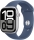 Apple Watch 10, GPS, Cellular, Carcasa Silver Aluminium Case 46mm, Denim Sport Band - S/M