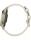Ceas Garmin Lily 2 Active, display AMOLED, dimensiune afisaj 25,4 mm x 21,3 mm, rezolutie afisaj 240 x 201 pixeli, memorie 8GB, autonomie pana la 9 zile, rezistanta la apa pana la 5 ATM, greutate: 24,4g, ramă MLunar Glod şi curea Bone din silicon