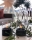 Pachet lumanare ambientala, TenderFlame LILLY 10, sticla neagra cu Tenderfuel 500 ml
