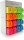 Penar dreptunghiular, Office Box, fluo din silicon, 16 buc/display