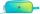 Penar Oxford Gradient, tip etui dreptunghiular, galben/verde turcoaz