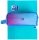 Penar Oxford Gradient, tip etui dreptunghiular, albastru/roz