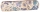 Penar Oxford, tip etui rotund, print floral, culoare bej/albastru