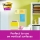 Notite adezive Post-It, format mare, galben Canary, caroiate, 102 x 152 mm, 100 file/buc, 6 buc/set, 3M