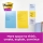 Notite adezive Post-It, format mare, galben Canary, caroiate, 102 x 152 mm, 100 file/buc, 6 buc/set, 3M