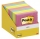 Notite adezive Post-it, culori asortate, 76 x 76 mm, 100 file/buc, 3M