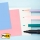 Notite transparente Post-It, albastru, 73 x 73 mm, 36 file/buc, 3M