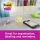 Notite adezive Post-It Super Sticky, galben Canary, 101 x 101 mm, 45 file/buc, 3M