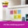Notite adezive Post-It Super Sticky, Oasis Colour, 76 x 76 mm, 90 file/buc, 5 buc/set, 3M
