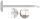 Rigla 100 cm, aluminiu, cap fix, Arda