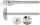 Rigla din aluminiu, 60 cm, cap mobil, Arda