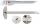 Rigla din aluminiu, 70 cm, cap mobil, Arda