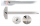 Rigla 100 cm, aluminiu, cap mobil, Arda