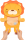 Rucsac gradinita Mini Zoomies, Mustard Lion, Tiger