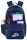 Rucsac Oxford Trolley Dots, 3 compartimente, albastru inchis