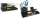 Set birou, plastic, 3 buc, negru, My Desk, Arda