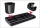 Set birou, plastic, 3 buc, negru, My Desk, Arda