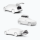 Set de genti pentru cutie Thule Go Pack Duffel, 4 bucati x 75L, negru