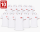 Pachet 10 tricouri polo, personalizare inclusa, JRC Aosta, Barbati, marimi la alegere, alb