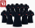 Pachet 10 tricouri polo, personalizare inclusa, JRC Aosta, Femei, marimi la alegere, navy